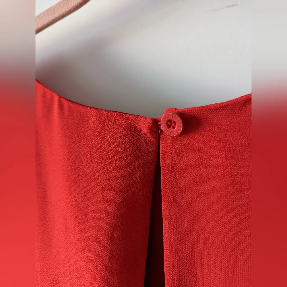 Monsoon Red Dress Size 20 - Picture 5 of 11